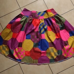 Isaac Mizrahi Pink and Purple High-Low Bubble Skirt